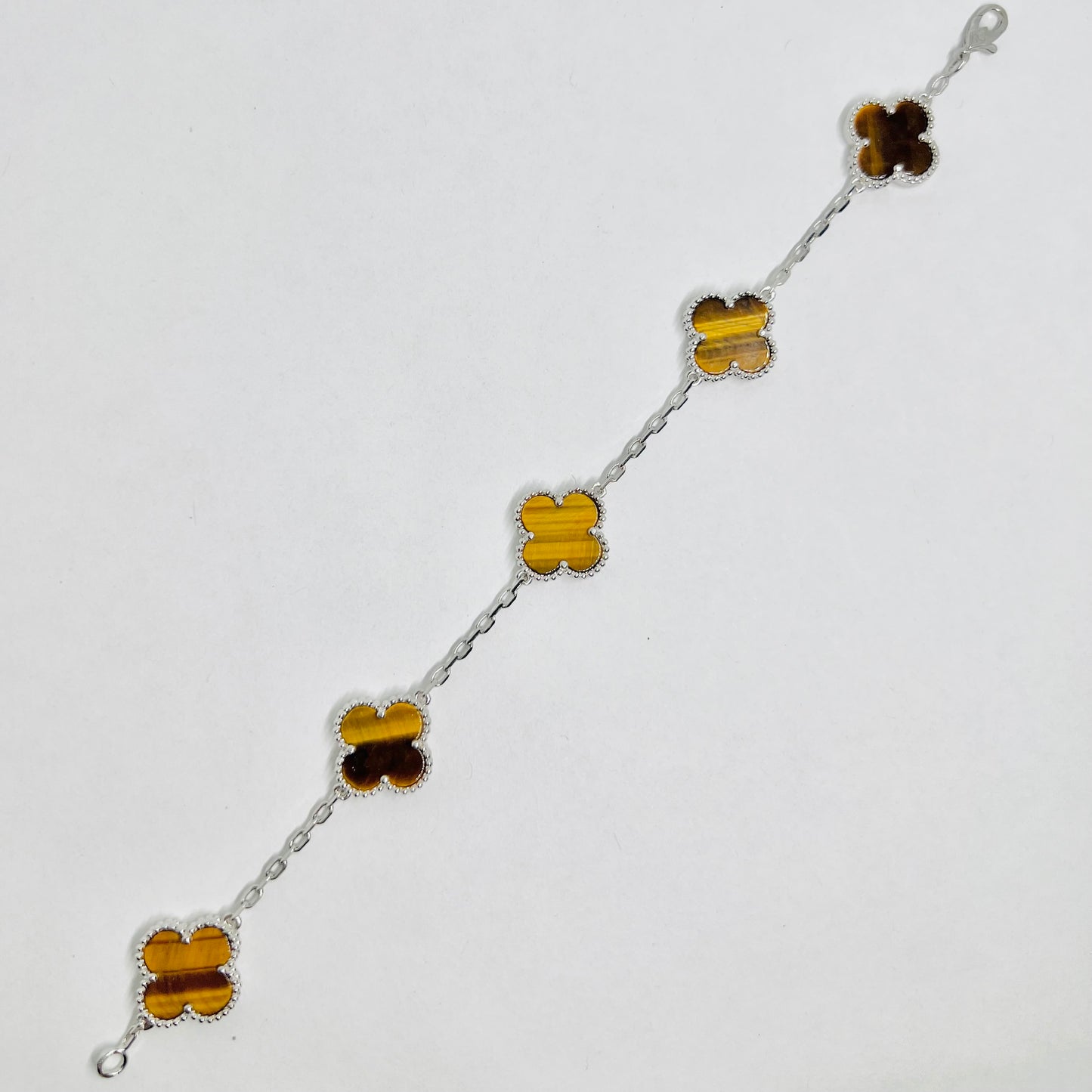 PULSO VC TREBOL TIGRE PLATA