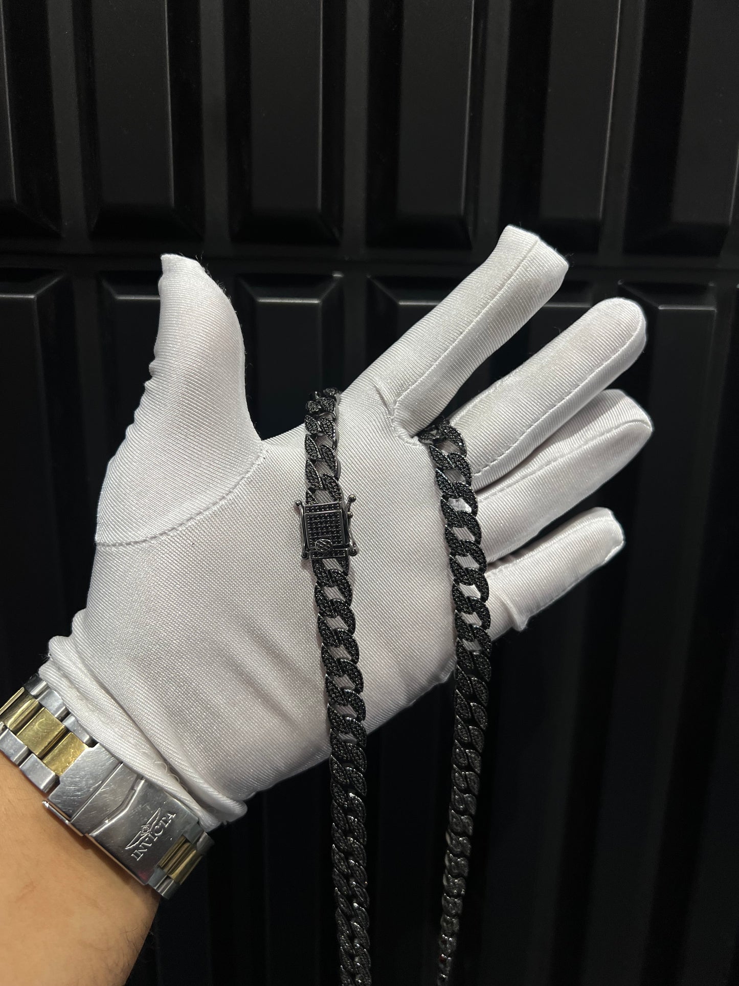 CADENA CUBANA BLACK ICED